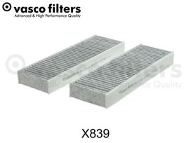 DAVID VASCO Salono filtras Filter, interior air X839