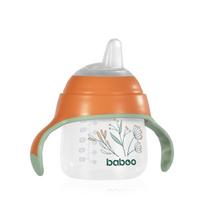BABOO® gertuvė su silikoniniu snapeliu, Peachy Keen, 6+ mėn, 150ml
