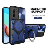 Xiaomi POCO F3 dėklas Prabangus Magnetinis Žiedo Laikiklis Kameros Slenkiklis Smūgiams Atsparus Telefono Dėklas Poco Poko Little F3 F 3 3F Galinis Dangtelis For Poco F3 mėlyna