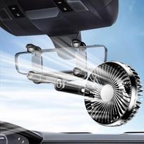 USB Automobilinis Ventiliatorius Automobilio Vėsinimo Ventiliatorius Automobilio Interjerui Tylus Reguliuojamas Universalus Nešiojamas Automobilinis Ventiliatorius Galinio Vaizdo Veidrodžiui RV Automobiliui SUV CHINA