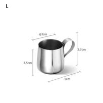 Cup Pitcher Milk Coffee Frothing Jug 304 Stainless Steel Mini Milk Jugs Pointed Flower Jar Durable Small Milk Jigger Coffee Tool
