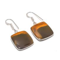 Natural Mookaite Gemstone 925 Sterling Silver Jewelry Earring 1.58  AE-12274