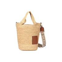 Loewe Mini rankinė su skeltuku Natūrali/Rudos spalvos Moteriškos peties rankinės A685453X07-2435 Basic Set (Bag+Dust Bag)