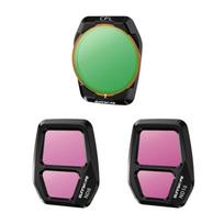 Sunnylife A3S-FI925CPL adjustable lens filter, CPL+ND8+ND16 for DJI Air 3S, 3-pack