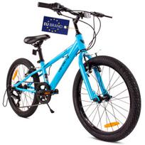 Vaikiškas dviratis 20 colių berniukui arba mergaitei, 6 pavaros, plačios padangos, Shimano Verdant Rowan, mėlynas