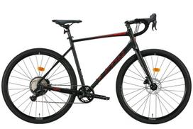 Dviratis Gravel Leon GR-90 AL 28", 2024, juodas