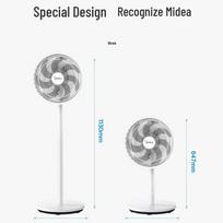 Midea 7 mentelių tylus oro cirkuliacijos grindinis ventiliatorius