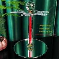 Household crystal cup holder, European style rotating red wine glass, tall cup holder, upscale hanging cup holder in living room 1PCS