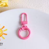 Saldainių spalvos spyruoklinis užsegimas raktų pakabukui, užsegamas karabinas, kabliukai, pasidaryk pats papuošalų sagties jungtis, karabinas, raktų pakabuko spaustukai