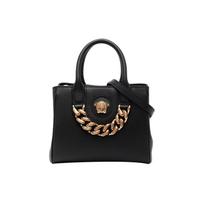 Versace Medūzos Logotipo Veršio Odos Rankinė Moteriškos rankinės Juoda 1004460-DVIT2T-1B00V Basic Set (Bag+Dust Bag)