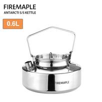 Fire Maple Antarcti Stainless Steel Backpacking Camping Kettle Bushcraft Outdoor Durable Teapot S304 0.6/1.0/1.2/1.5L 295g