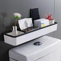 1pc Toilet Bathroom Storage Cabinet Rack Wall Hanging Hole Free Multifunctional Artifact Above Toilet Rack White Shelf Organizer juoda