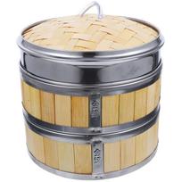 Long Bao garlaivis Maisto garintuvai Bandelių lentynėlė puodams Bambuko koldūnai Koldūnai Basket Mini
