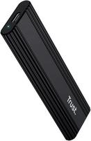 Išorinio kietojo disko dėklas SSD dėžutė - Trust 25806 M.2 SSD dėžutė 4TB USB 3.2 Gen 2 Juoda