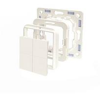 Shelly Plug & Play "BLU Wall" Switch 4 Adapter Busch-Jaeger Weiß Shelly_B_A_WS_4_B
