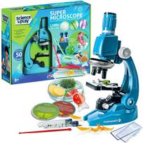 Vaikiškas mikroskopo rinkinys su priedais „Super Microscope”, Clementoni