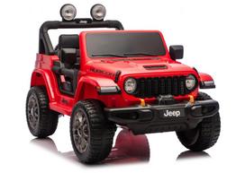 Jeep Rubicon 4×4 DK‑JWR556 – 24V, 4×200W, raudonas elektromobilis vaikams