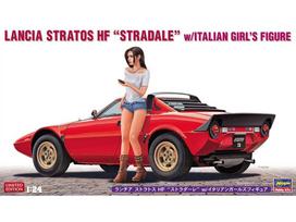 Hasegawa - Lancia Stratos HF "Stradale" w/Italian Girl's Figure, 1/24, 20543
