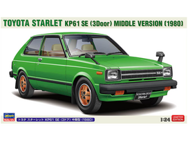Hasegawa - Toyota Starlet KP61 SE (3 Door) Middle Version (1980), 1/24, 20761