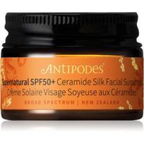 Antipodes Supernatural SPF50+ Ceramide Silk Facial Sunscreen apsauginis veido kremas su keramidais SPF 50+ 15 ml