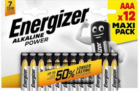 Energizer battery Alkaline Power AAA CHP12, ELEEGR7638900431803