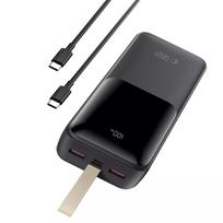 Galingas 30000 mAh išorinis akumuliatorius powerbank USB-A USB-C su LED indikatoriumi