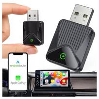Belaidis Micro CarPlay Android Auto adapteris su Wi-Fi ir Bluetooth moduliu