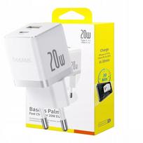 BASEUS greitas tinklo įkroviklis USB-C USB-A 20W PD, skirtas telefonui ir planšetei