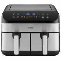 Dvikamerė oro gruzdintuvė VOKSAR G11 AirFryer 2400W + RECEPTAI
