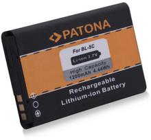 PATONA Nokia BL-5C 1200mAh 3,7V ličio jonų baterija mobiliajam telefonui