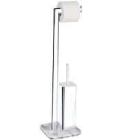 Tualeto popieriaus stovas ir tualeto šepetys, ONYX- 2 in 1, WENKO (Pažeista pakuotė)