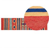 Beliani medvilninis Kilim kilimas 80 x 300 cm Daugiaspalvis HATIS