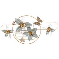 Beliani sienų dekoracija, gėlė, TANTALUM, metalas, 59 cm, auksinis