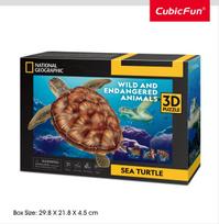 Cubic Fun CUBICFUN NG 3D dėlionė „Jūrų vėžlys“