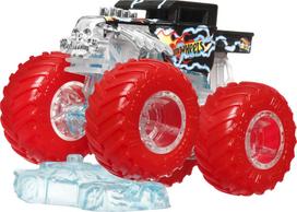 Mattel HOT WHEELS MONSTER TRUCKS džipas su ryškiais ratais (HYJ19)