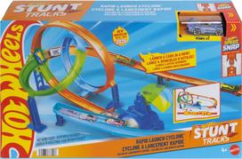 Mattel HOT WHEELS STUNT TRACKS rinkinys – Dvigubos kilpos iššūkis (JHK73)