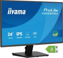 Iiyama Prolite X2492HSU-B1 (23.8-inch (60.5 cm), black (matte), Full HD, IPS, HDMI, DP, USB hub, 120Hz panel)