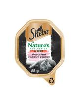 SHEBA Šlapias kačių maistas su lašiša, padažu, dėžutė 22x85 g