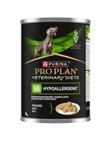PURINA PRO PLAN Veterinary Diets Canine HA Hypoallergenic 12x400g skirta maisto netolerancijai, šlapias maistas suaugusiems šunims ir šuniukams