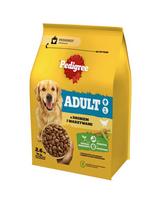 PEDIGREE Adult 3x2,6 kg su vištiena ir daržovėmis sausa pilnavertė maistas didelių ir vidutinių veislių šunims