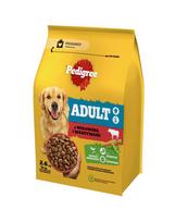 PEDIGREE Adult 3x2.6 kg su jautiena ir daržovėmis – sausas visavertis pašaras suaugusiems didelių ir vidutinių veislių šunims