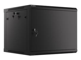 LANBERG | 19" Rack Wall-Mount Cabinet, 9U/600x600 (Flat Pack) for Self-Assembly with Metal Door | WF01-6609-00S | Grey