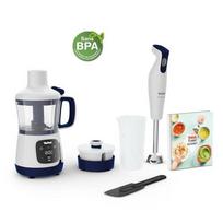 TEFAL HB55W Yummy Gourmet Blender and Stand Mixer, blue/white