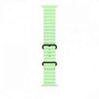 APPLE 49mm Neon Green Ocean Band - Black Titanium Finish