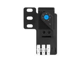 LANBERG Closed-loop thermostat, 10A, for rack cabinets with 19" ears and terminal block | AK-1505-B | Black