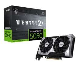 MSI GeForce RTX 5050 VENTUS 2X OC 8GB GDDR6 Graphics Card, HDMI/DP
