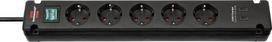 Brennenstuhl Brenn Bremounta 5-fold + USB-C black 3m with switch