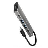 AXAGON HMC-5G21 2x USB-A + 2x USB-C + HDMI 4K/30Hz hub, USB-C 3.2 Gen 2 10Gbps, PD 60W, 13cm USB-C cable