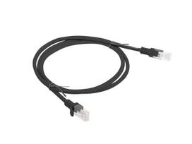 LANBERG | Patch cable - CAT 6 | RJ-45 - male | RJ-45 - male | 1 m | Black | RAL 9004