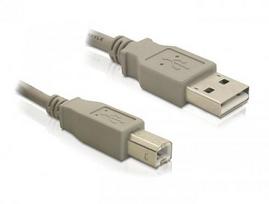 Delock USB Cable A - B St/St 3.00m grey